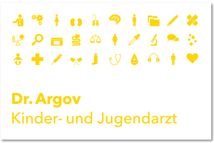 Das neue Signet für den Kinder- und Jugendarzt Dr. Argov
